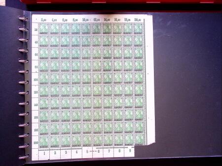1920 SAARGEBIET overprinted issues, new colours, selection
