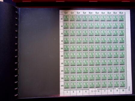 1920 SAARGEBIET overprinted issues, new colours, selection