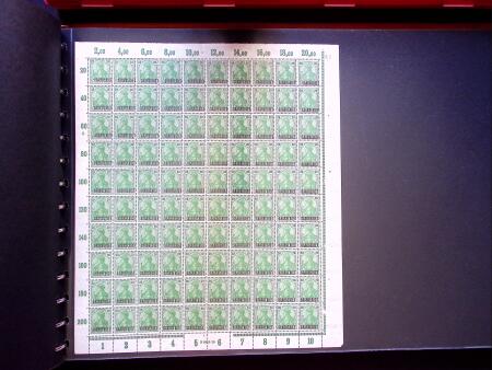 1920 SAARGEBIET overprinted issues, new colours, selection