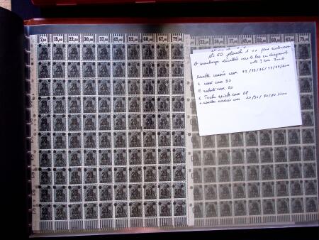 1920 SAARGEBIET overprinted issues, new colours, selection