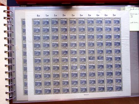 1921-27 Selection of 33 complete sheets of mostly the