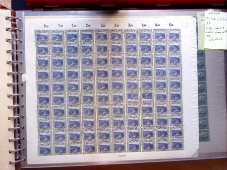 1921-27 Selection of 33 complete sheets of mostly the