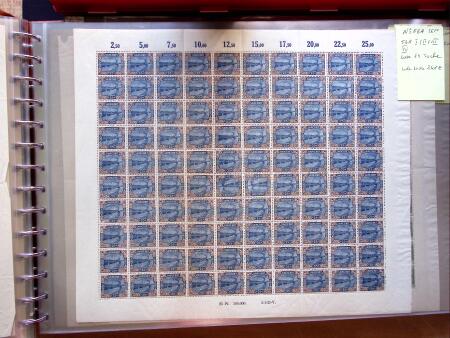 1921-27 Selection of 33 complete sheets of mostly the