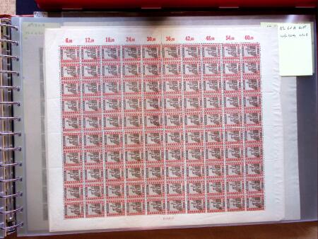 1921-27 Selection of 33 complete sheets of mostly the