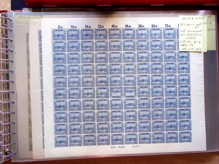 1921-27 Selection of 33 complete sheets of mostly the