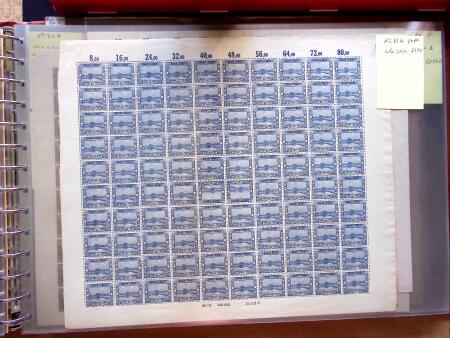 1921-27 Selection of 33 complete sheets of mostly the