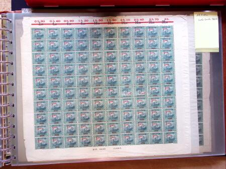 1921-27 Selection of 33 complete sheets of mostly the