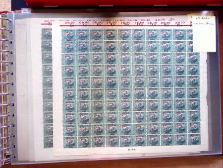 1921-27 Selection of 33 complete sheets of mostly the