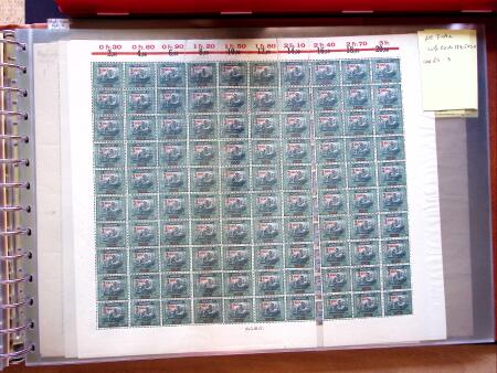 1921-27 Selection of 33 complete sheets of mostly the