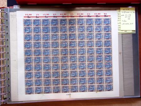 1921-27 Selection of 33 complete sheets of mostly the