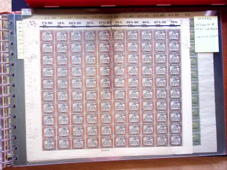 1921-27 Selection of 33 complete sheets of mostly the