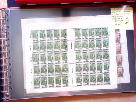 1921-27 Selection of 33 complete sheets of mostly the