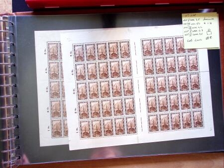 1921-27 Selection of 33 complete sheets of mostly the