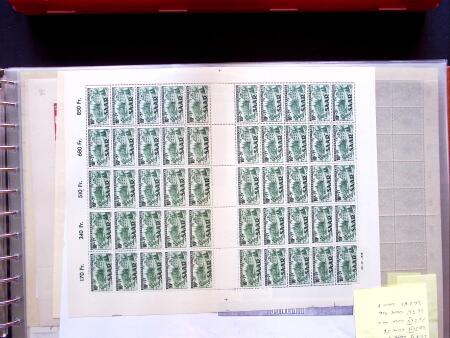 1949-59, SAARLAND issues, selection of over 90 sheets