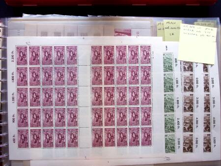 1949-59, SAARLAND issues, selection of over 90 sheets