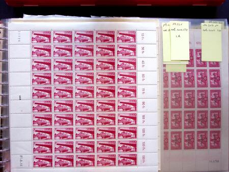 1949-59, SAARLAND issues, selection of over 90 sheets