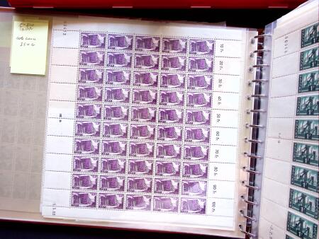 1949-59, SAARLAND issues, selection of over 90 sheets