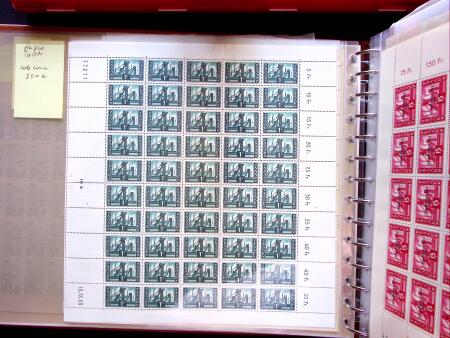 1949-59, SAARLAND issues, selection of over 90 sheets