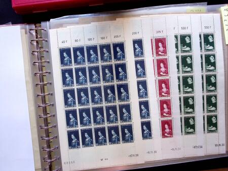 1949-59, SAARLAND issues, selection of over 90 sheets
