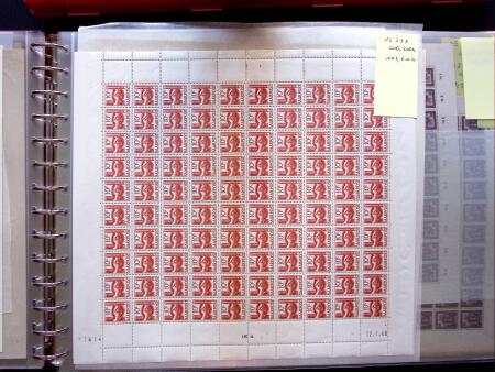 1949-59, SAARLAND issues, selection of over 90 sheets