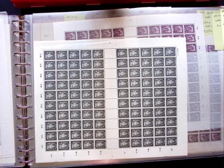 1949-59, SAARLAND issues, selection of over 90 sheets