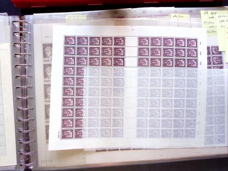 1949-59, SAARLAND issues, selection of over 90 sheets