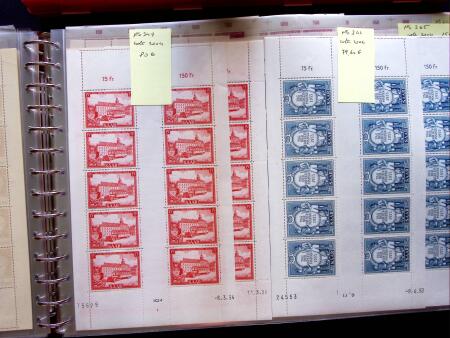 1949-59, SAARLAND issues, selection of over 90 sheets