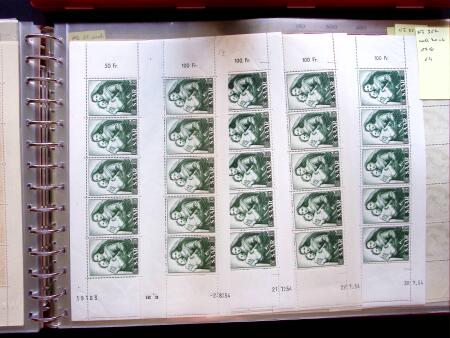 1949-59, SAARLAND issues, selection of over 90 sheets