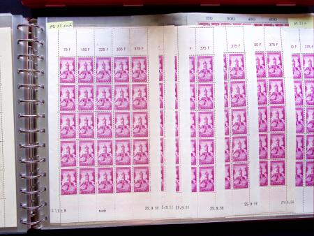 1949-59, SAARLAND issues, selection of over 90 sheets