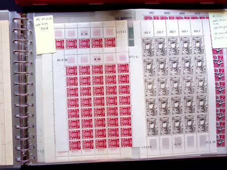 1949-59, SAARLAND issues, selection of over 90 sheets