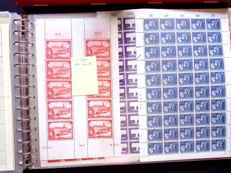 1949-59, SAARLAND issues, selection of over 90 sheets