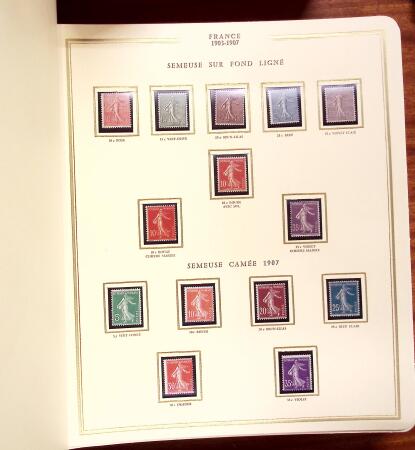 1849-1939, Collection en un album Présidence, neuve