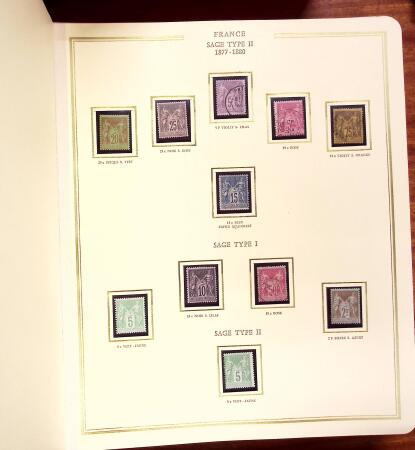 1849-1939, Collection en un album Présidence, neuve