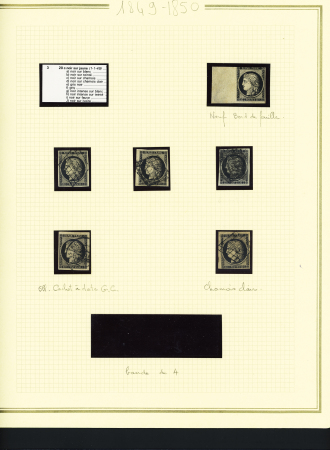 1849-1899, Solide collection en album Présidence avec