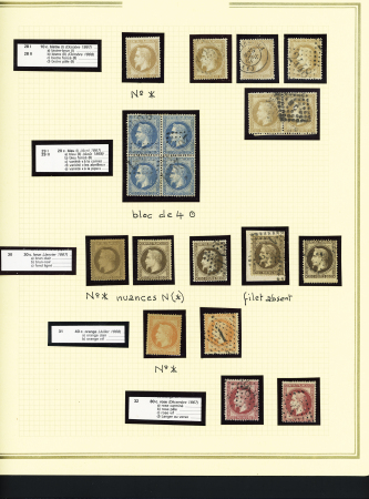 1849-1899, Solide collection en album Présidence avec