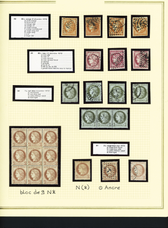 1849-1899, Solide collection en album Présidence avec