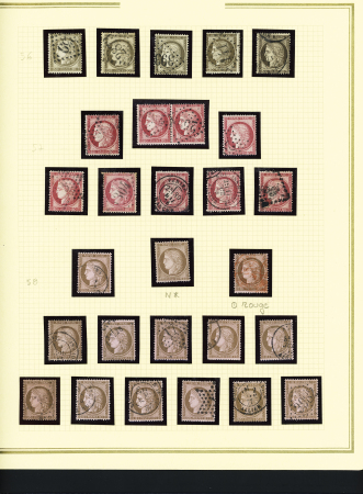 1849-1899, Solide collection en album Présidence avec