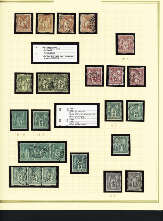 1849-1899, Solide collection en album Présidence avec