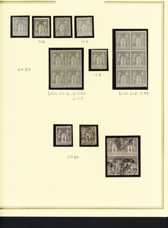 1849-1899, Solide collection en album Présidence avec