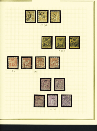 1849-1899, Solide collection en album Présidence avec