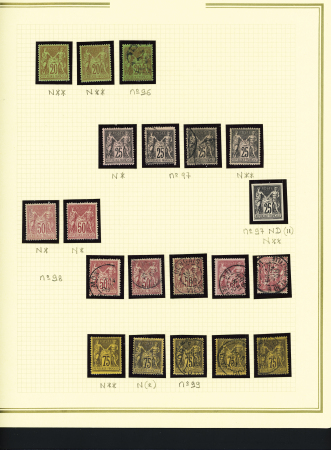 1849-1899, Solide collection en album Présidence avec