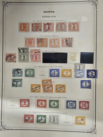 1866-1970, Various country collections incl. EGYPT,