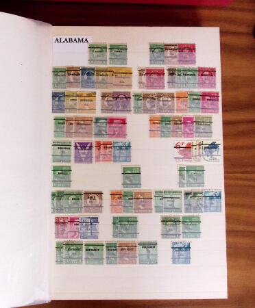 1922-1976, Collection de timbres préoblitérés américains