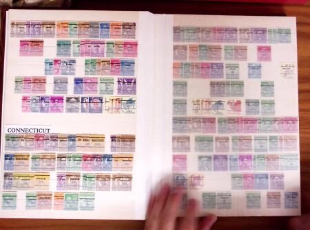 1922-1976, Collection de timbres préoblitérés américains