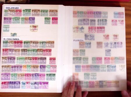 1922-1976, Collection de timbres préoblitérés américains
