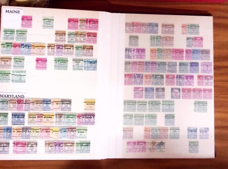 1922-1976, Collection de timbres préoblitérés américains