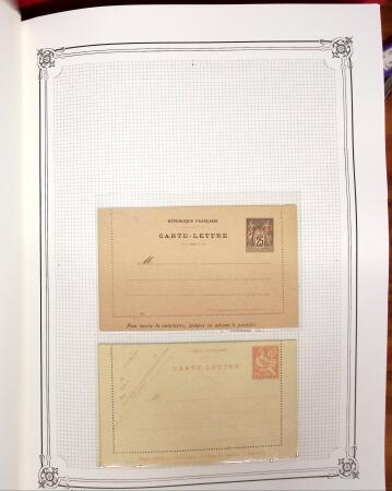 1892-1945, Belle collection d'entiers postaux des colonies