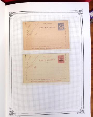 1892-1945, Belle collection d'entiers postaux des colonies