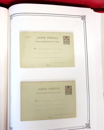 1892-1945, Belle collection d'entiers postaux des colonies