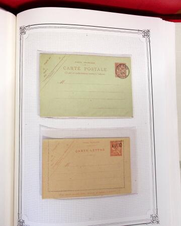 1892-1945, Belle collection d'entiers postaux des colonies
